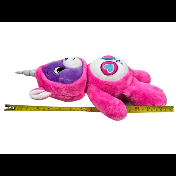 Care Bears 14” Share Bear Unicorn 2021 Hoodie Friends Collector Purple Plush EUC - Picture 8 of 9